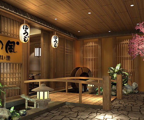 懷之風日式餐館設計裝修