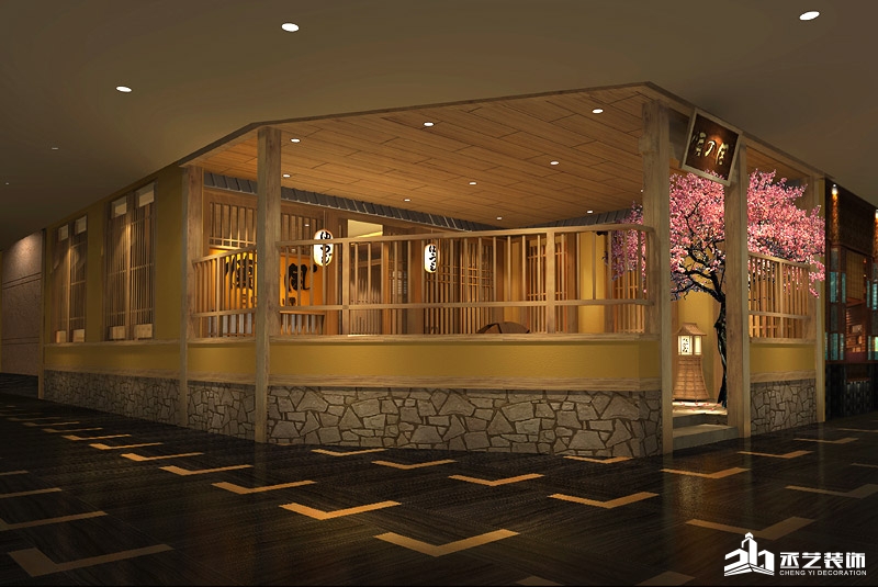 懷之風日式餐館設計裝修 外觀過道設計裝修 懷之風日式餐館設計裝修 外觀過道設計裝修