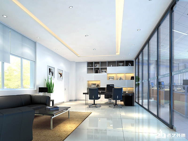 COCO公司辦公室裝修設計 老總辦公室裝修