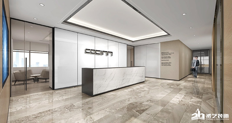 卡琦依服飾公司辦公室裝修 前台裝修