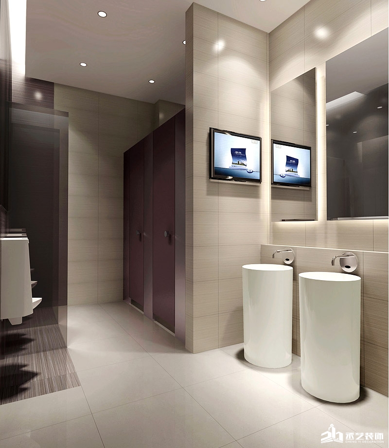 科彙金穀辦公樓裝修設計 洗手間裝修