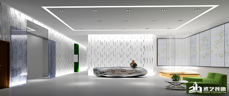 廣州燃石醫學檢驗所有限公司辦公寫字樓裝修公司 前台設計