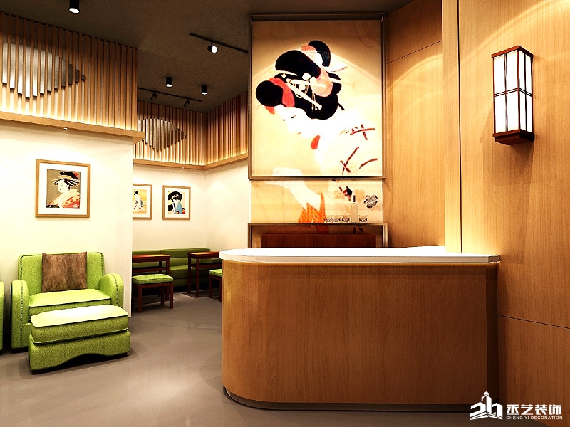 花崎廣州美甲店裝修設計 收銀台設計