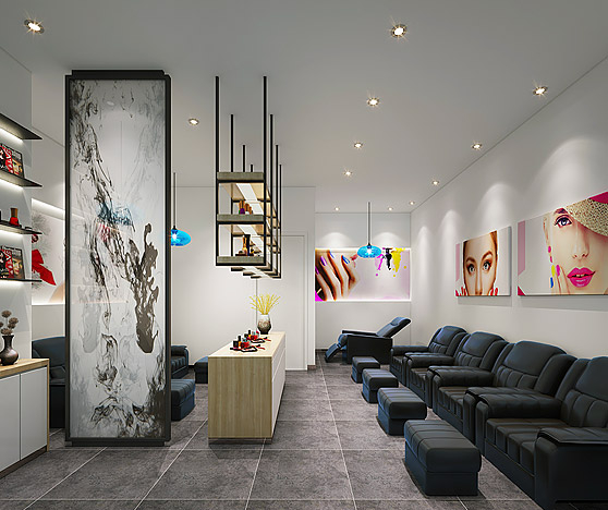 心思韻美甲店設計裝修