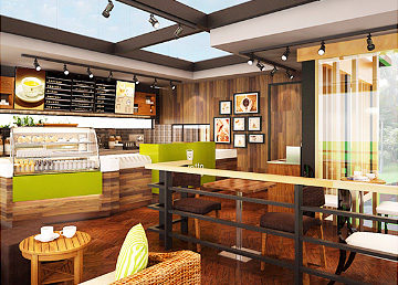 艾啡朵咖啡吧餐飲設計裝修,餐飲設計裝修