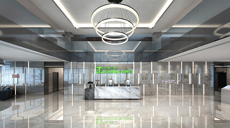 維傑斯通電氣廣州辦公室裝修設計 前台